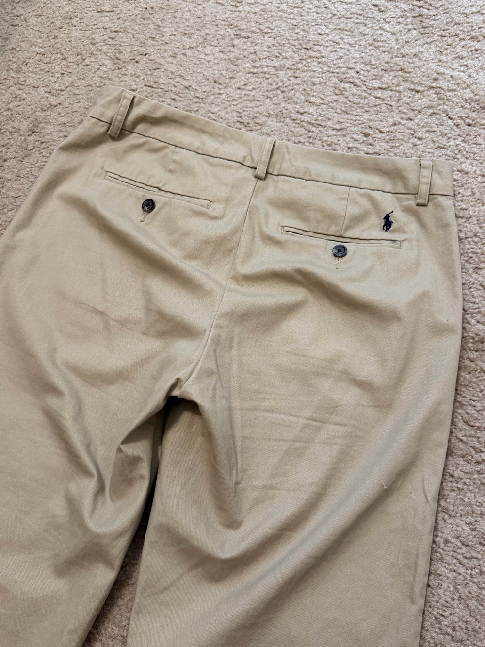 POLO RALPH LAUREN Boy’s Classic Chino Khaki Pants Size 18 - Picture 6 of 9